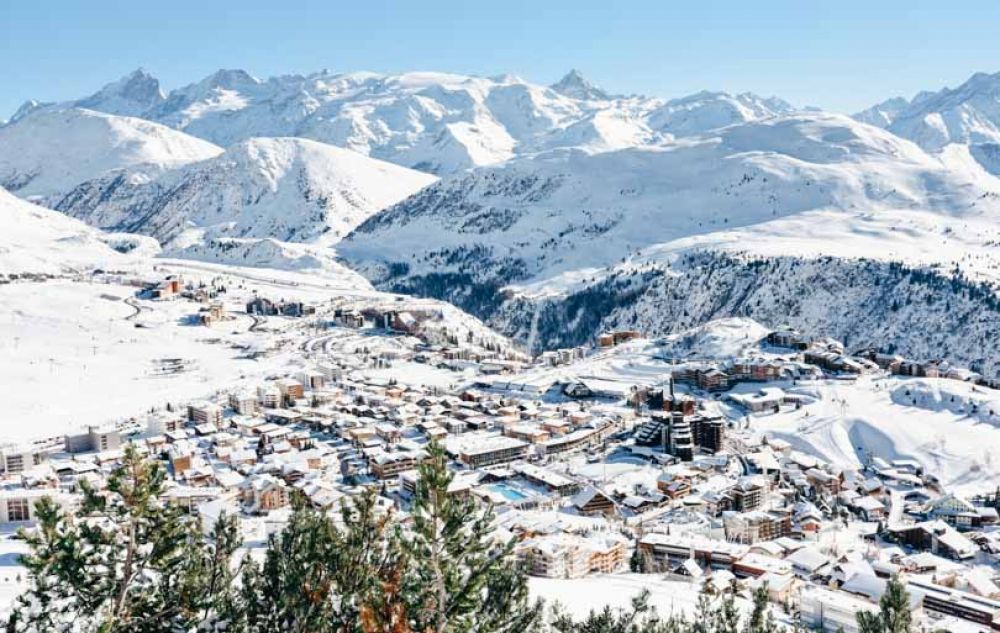 L'Alpe d'Huez en hiver 